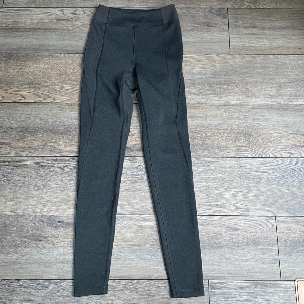 Ivy Park Gray Full Length High Rise Lined Leggings Sz XS